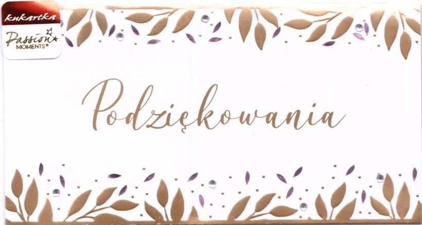 KUKARTKA Karnet PM-208 Podziękowania