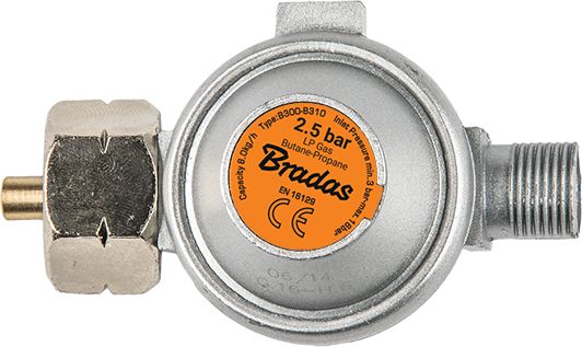 Bradas Reduktor gazowy wysokiego ciśnienia 2,5bar 8kg/h GZ 3/8" (RGB310-037)