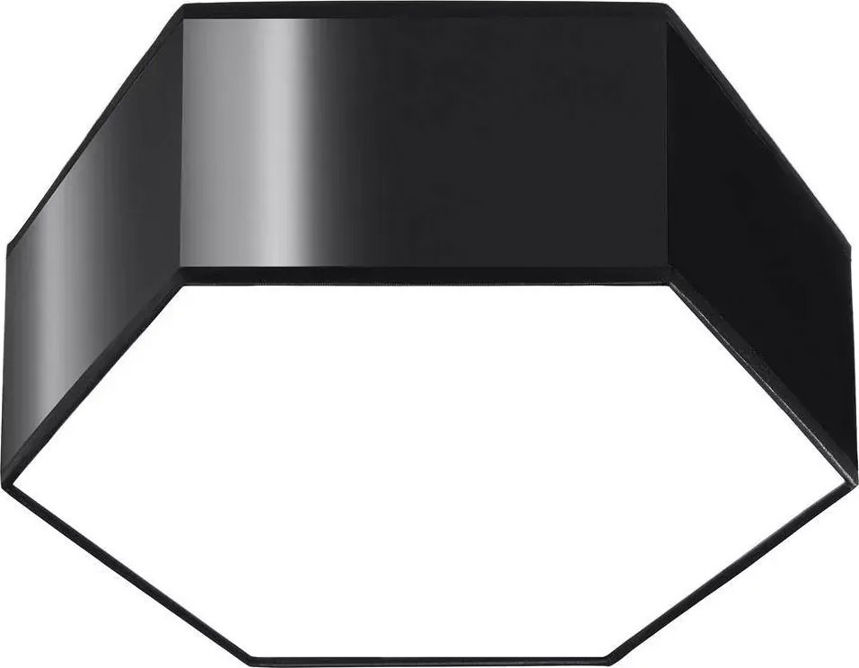Lampa sufitowa Lumes Czarny geometryczny plafon 11,5 cm - S747-Kalma