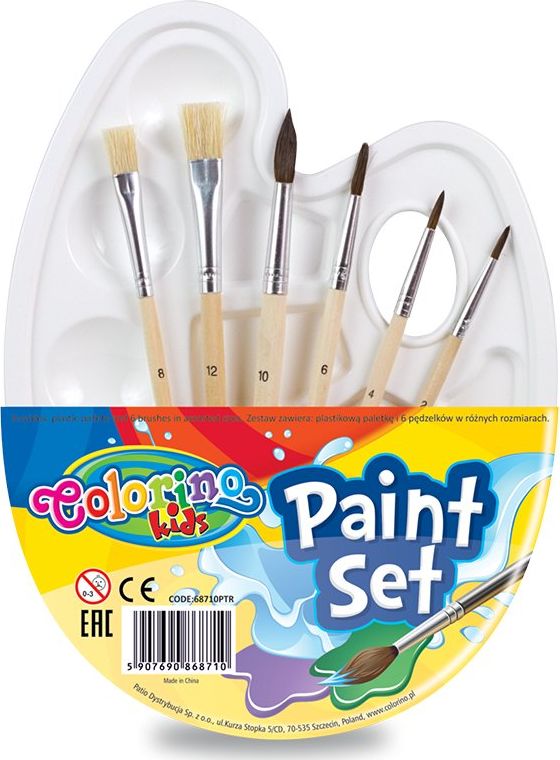 Colorino Pędzle dažams maišyti su teptukais, Colorino Kids