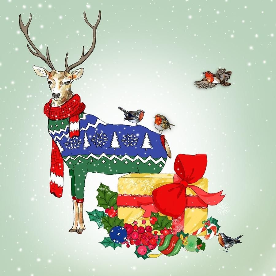 Clear Creation Karnet Swarovski - kwadrat. Święta, Prezenty