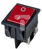 Elgotech Łącznik kołyskowy z podświetleniem /zaciski śrubowe/ czarny ŁKD-2N-2