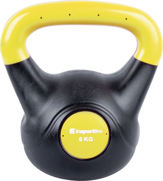Kettlebell inSPORTline Dark bitumiczny 6 kg