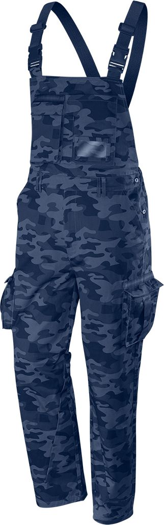 Neo Spodnie robocze na szelkach (Ogrodniczki robocze CAMO Navy, rozmiar XS)