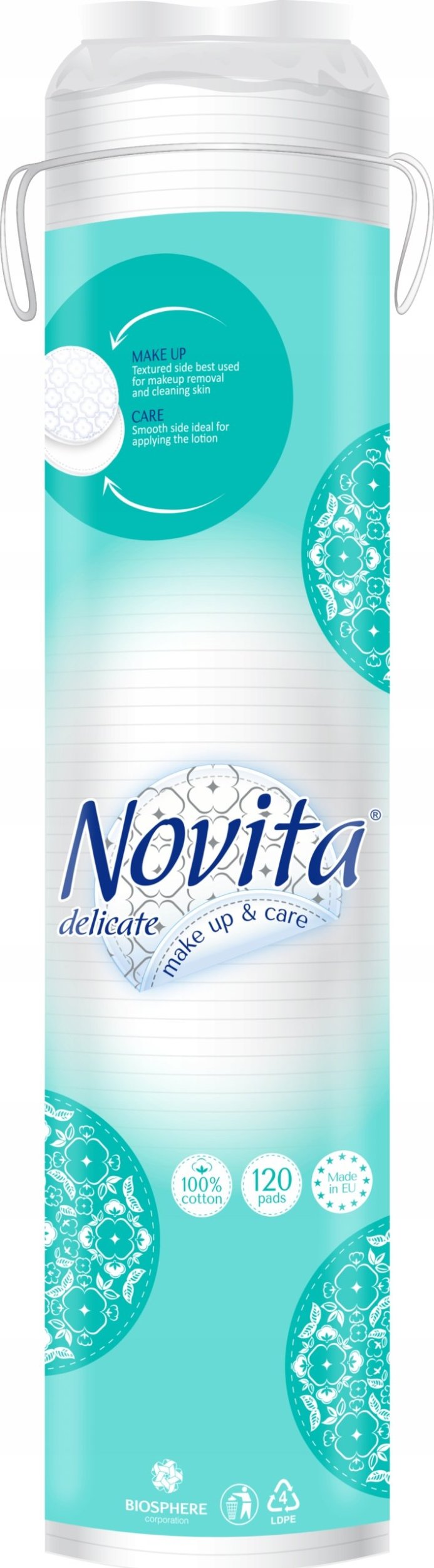 Novita Płatki kosmetyczne Novita Delicate 120 szt.