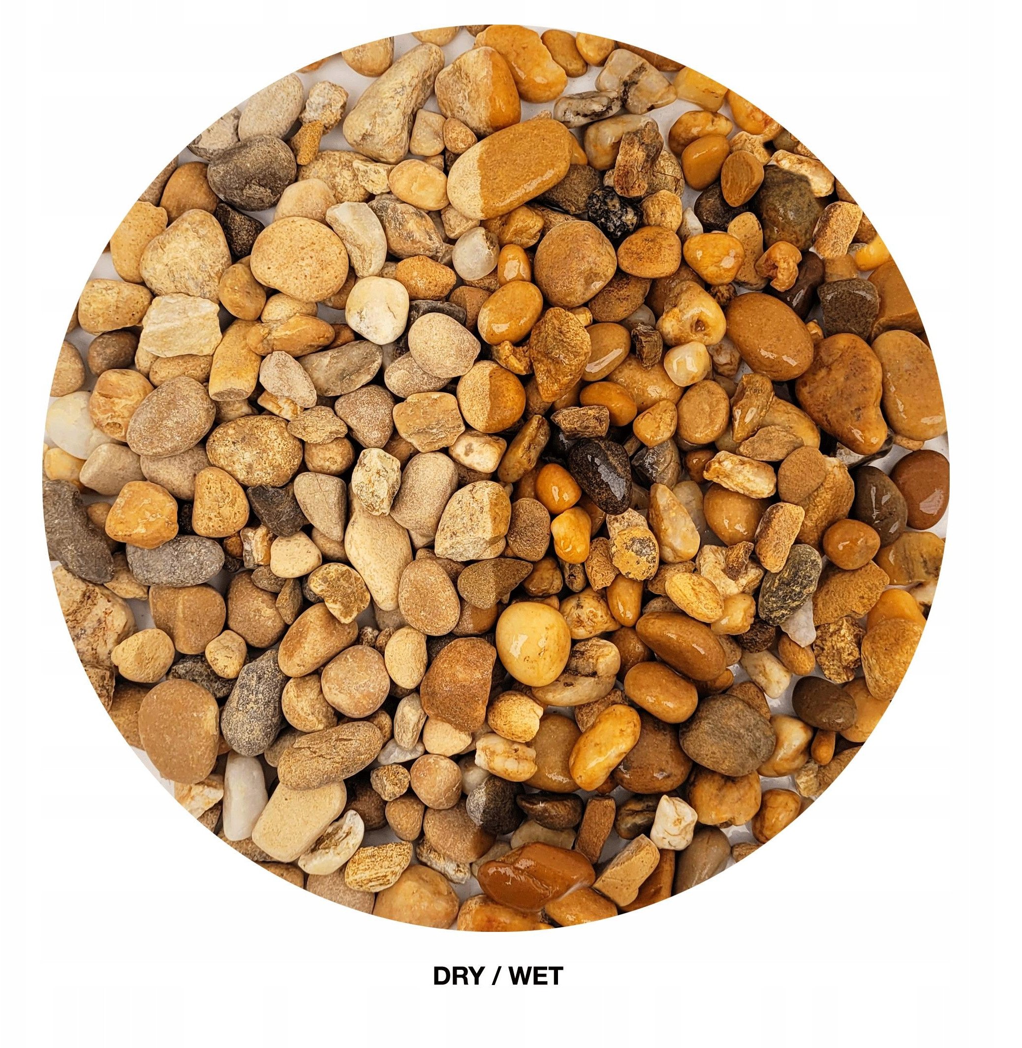 WIO Bumblebee Gravel, �wir, dekoracyjny, z�to-czarny, 2kg, worek