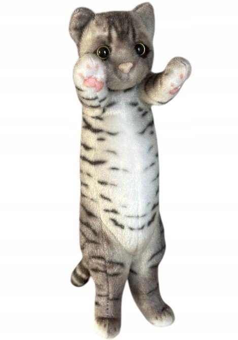 Kot stojący ciemno-szary 25cm