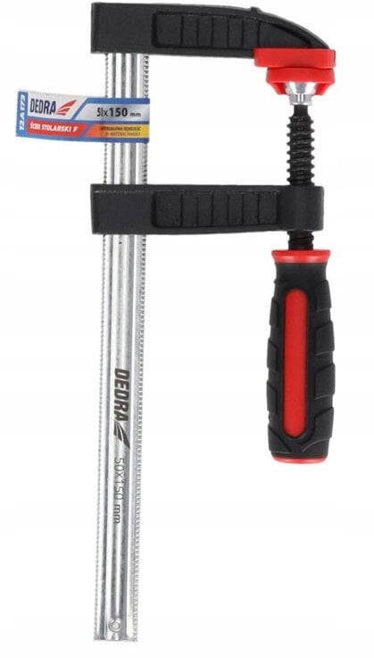 Ścisk stolarski F 1000x120mm, 2-materiałowa rękojeść