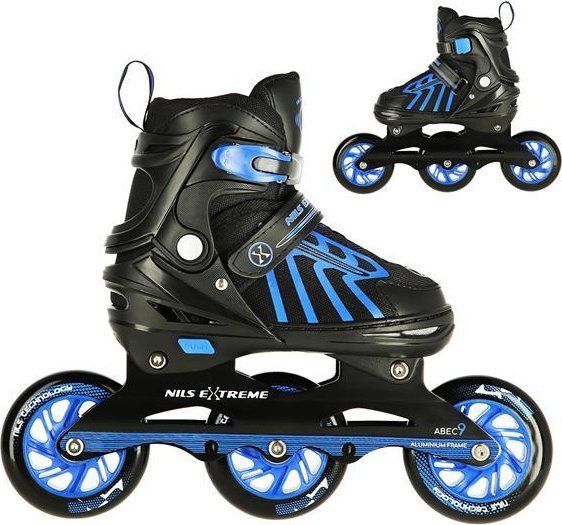 Rolki Nils Extreme NA18812A szybkościowe regulowane niebieskie r. 29-33