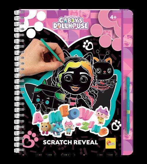 Lisciani LISCIANI KOCI DOMEK GABI SKETCH BOOK A-MEOW-MAZING SCRATCH REVEL