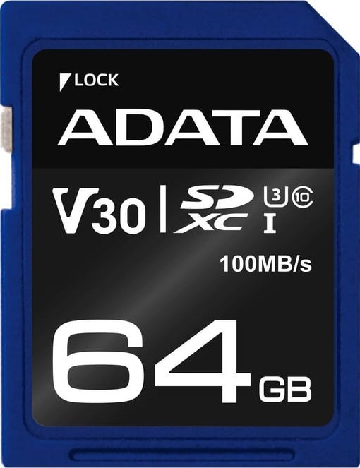 Karta ADATA Premier Pro SDXC 64 GB Class 10 UHS-I/U3 V30 (ASDX64GUI3V30S-R)