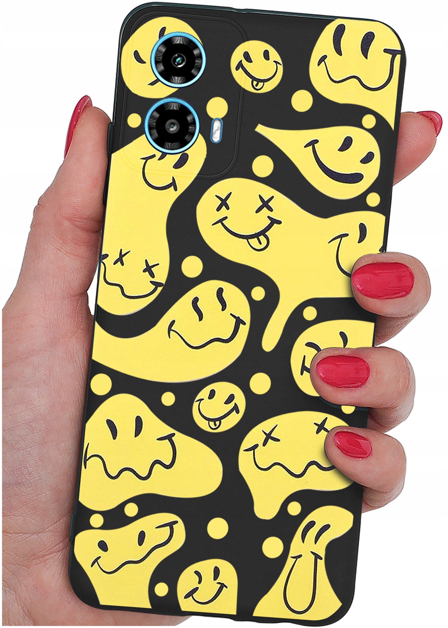 ETUI do Motorola Moto G34 5G WZORY |SILIKONOWE MATT CASE + SZKŁO 9H