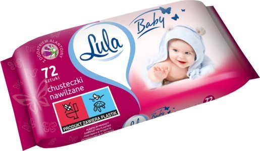 Lula Chusteczki nawilżane z Alatoniną 72 szt.