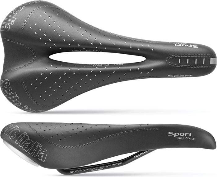Selle Italia Siodło SPORT GEL FLOW S (id match - S2) Fec Alloy 7 Duro-tek Czarne (SIT-052H501AEC001)