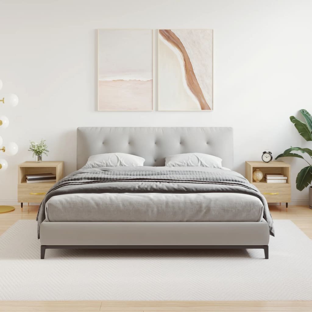 vidaXL Szafki nocne, 2 szt., dąb sonoma, 40x35x47,5 cm