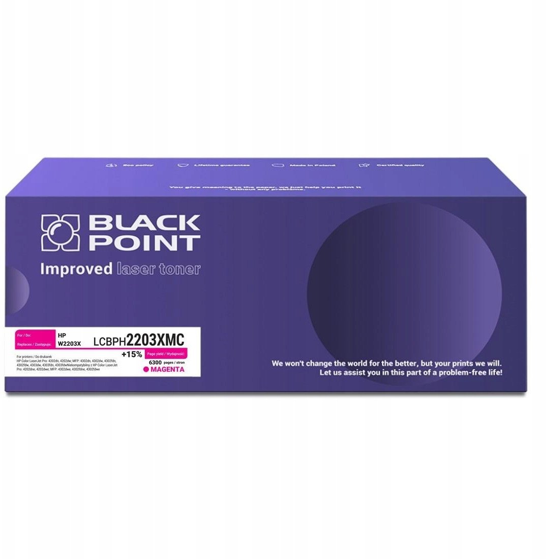 Toner Black Point [LCBPH2203XMC] Toner Color (HP W2203X) chip