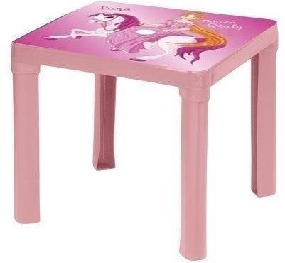Stolik plastikowy pastel różowy