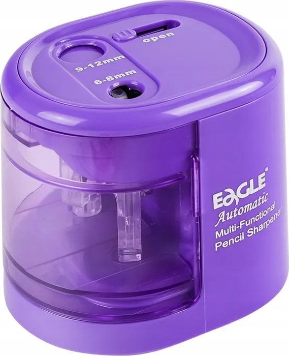 Eagle Temperówka na baterie Eagle EG-5161USB 2 otwory fioletowa