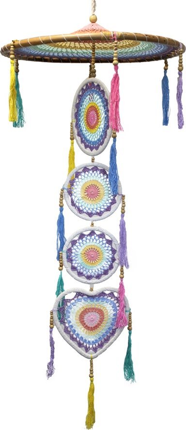 Art-Pol Łapacz Snów Tęczowy - Pastelowy 1