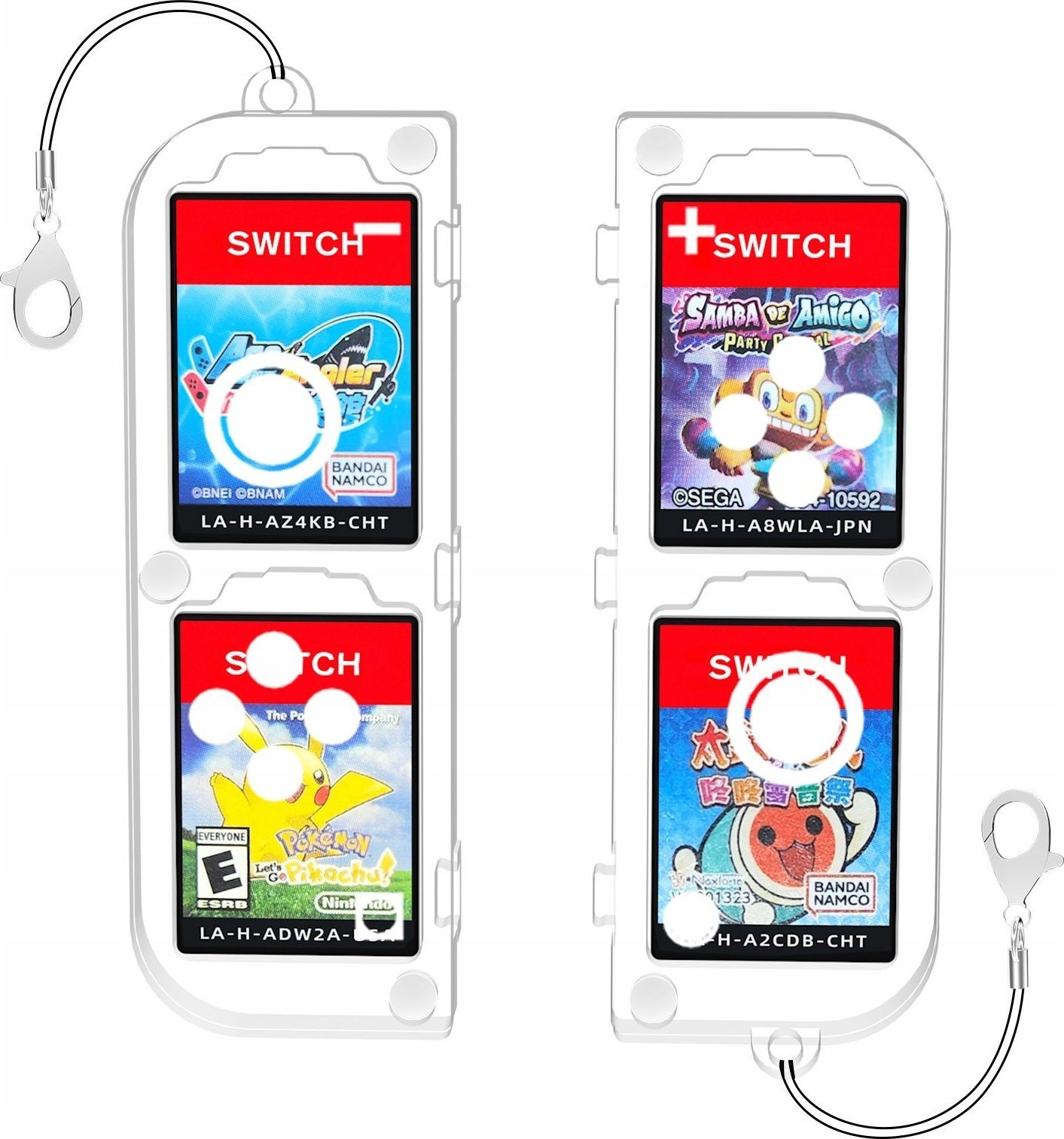 JYS Pudełko Etui CASE Futerał Obudowa Box na Karty Gry do Nintendo Switch OLED / JYS-NS257 / Przezroczysty