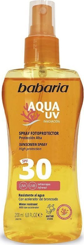 Babaria Spray z filtrem do opalania Babaria Solar Aqua UV SPF 30 (200 ml)