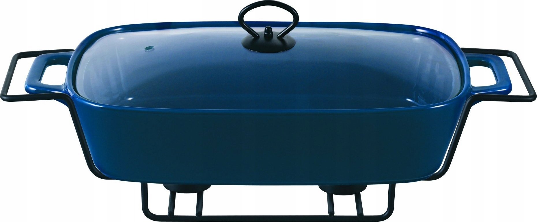 MODERN KITCHEN Naczynie Z Podgrzewaczem 2,1l 41,5x25,6xh15cm Granatowe