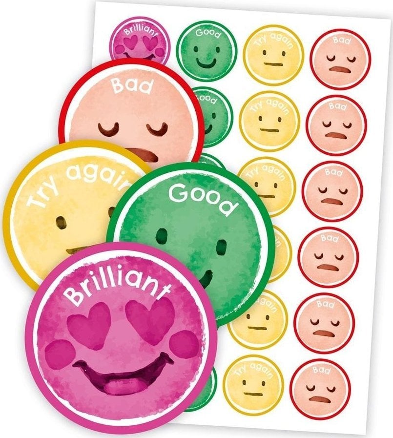 LearnHow Naklejki motywacyjne - Język ang. Nastroje 48szt