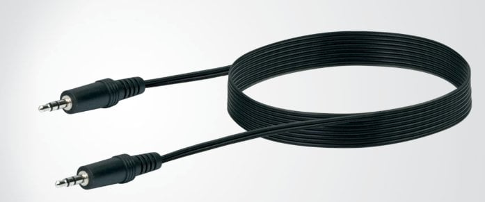 Schwaiger 2x3.5 mm 3m kabel audio 3.5mm Czarny