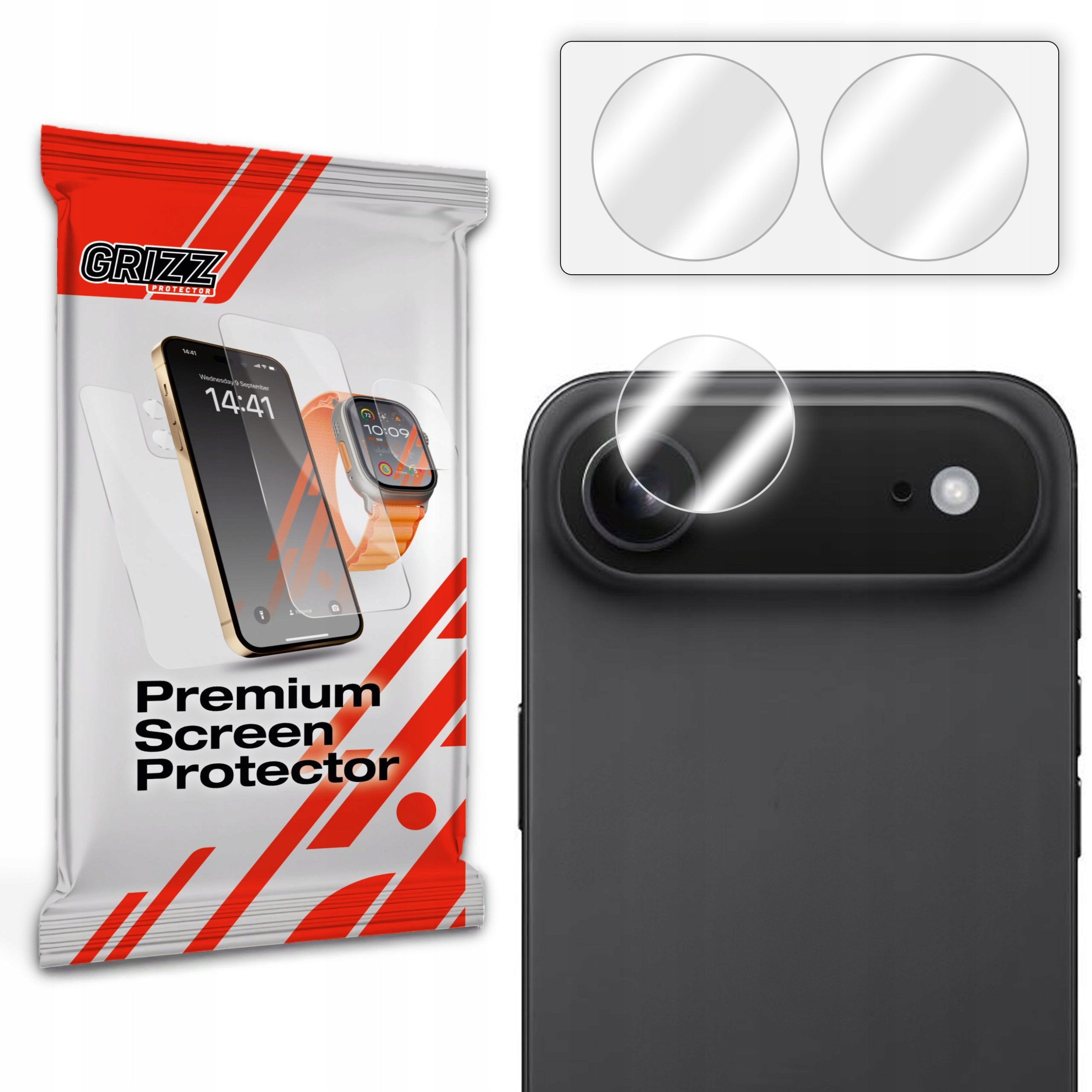 Szkło na aparat GrizzGlass HybridGlass Camera do Apple iPhone 17 Air