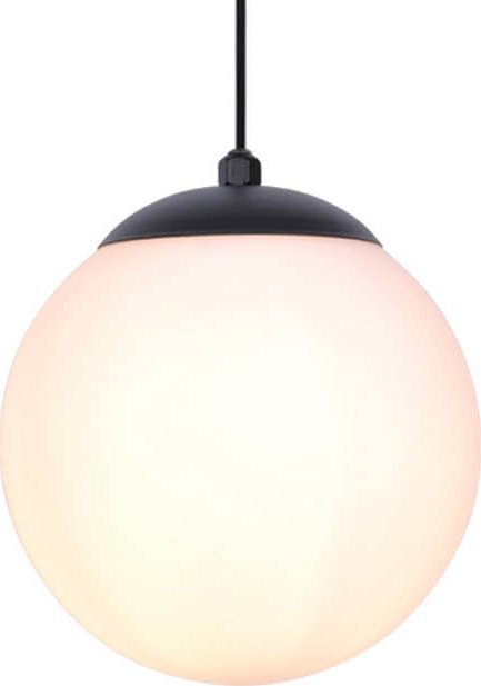 Lampa wisząca Kaja Lampa wisząca Savoy K-4921 szklana kula biała czarna