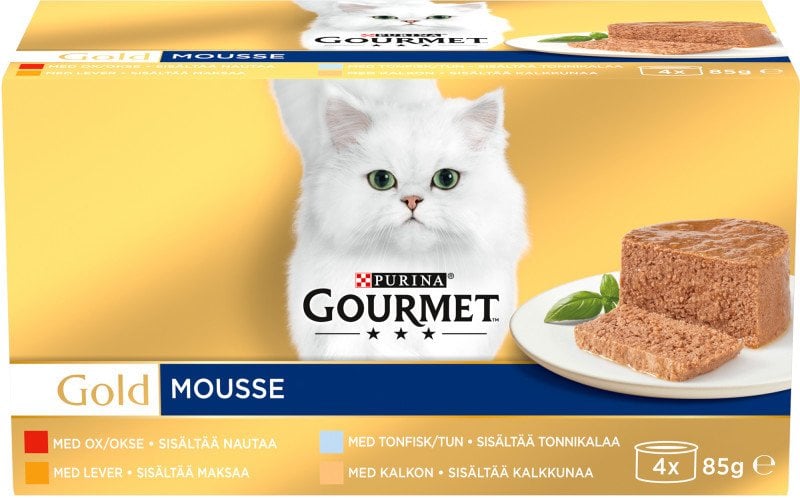 GOURMET GOLD WET CAT 4X85G PATE