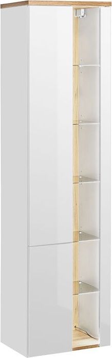 Elior Słupek łazienkowy z oświetleniem LED Monako 3X - Biały połysk