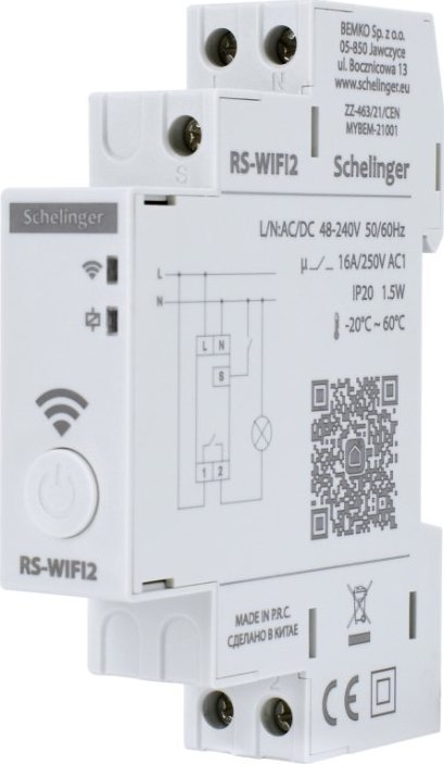 Astronomiczny Programator Czasowy 1-Kanałowy Wifi 48-240V A26-Rs-Wifi2 Bemko