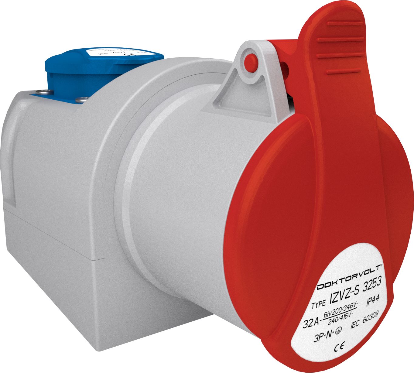 Doktorvolt Gniazdo natynkowe 32A 5P + 230V siłowe IZVZ-S 3253 DV 6369