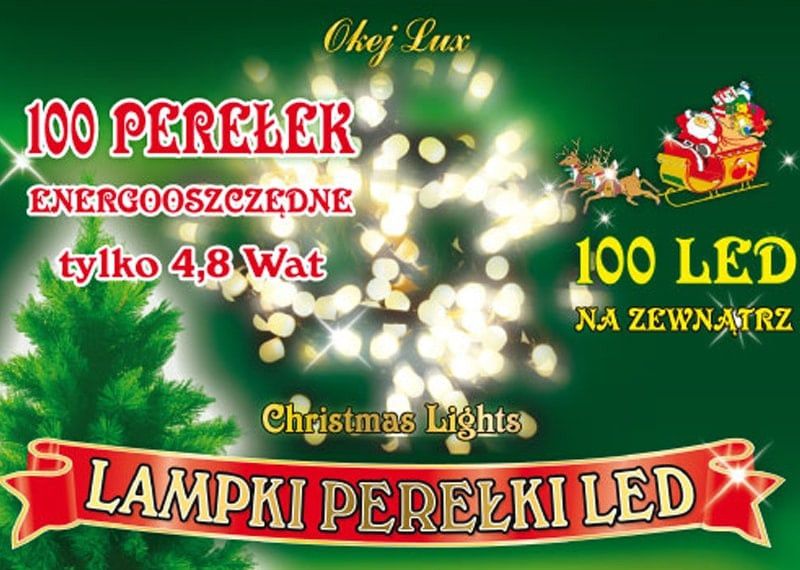 Lampki choinkowe Multimix.pl 100 LED białe zimne