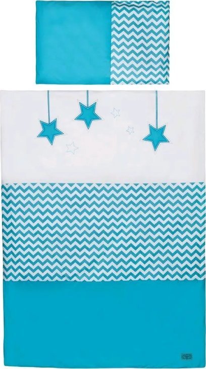 Pościel 100x135, 3 elementy, Gwiezdny pył turkus