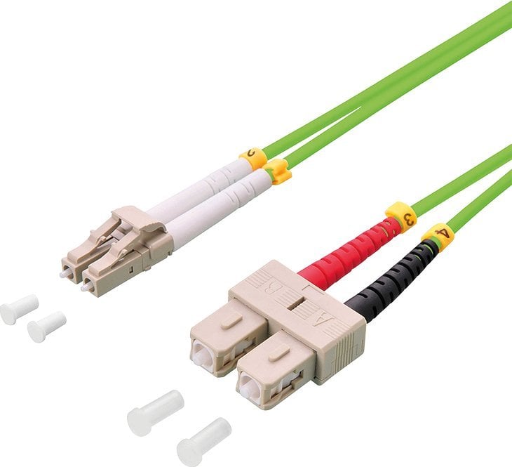 LogiLink FP5LS10 kabel InfiniBand / światłowodowy 10 m LC SC Zielony