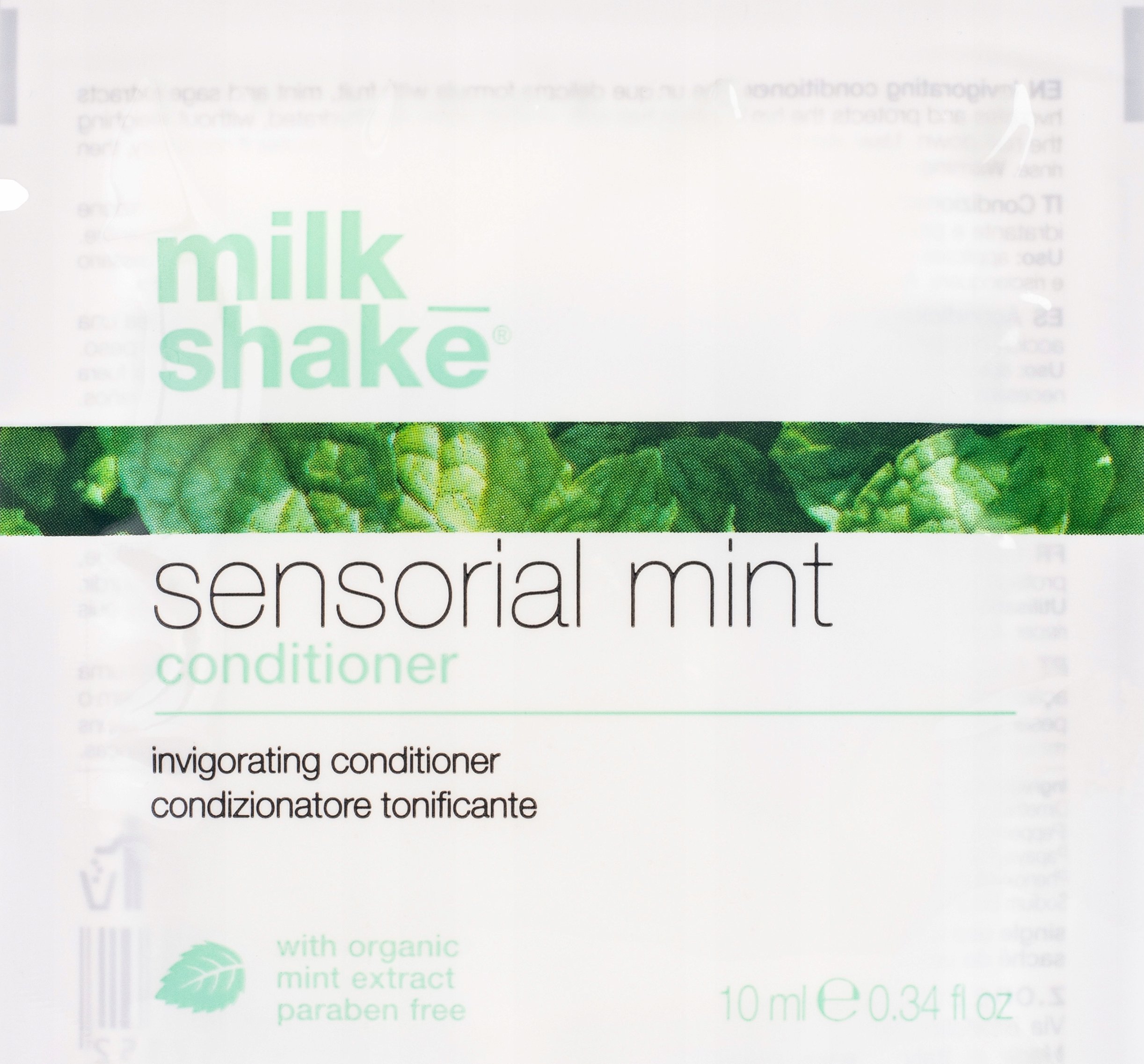 Milk Shake Milk Shake, Sensorial Mint, Paraben-Free, Hair Conditioner, Invigorating, 10 ml For Women
