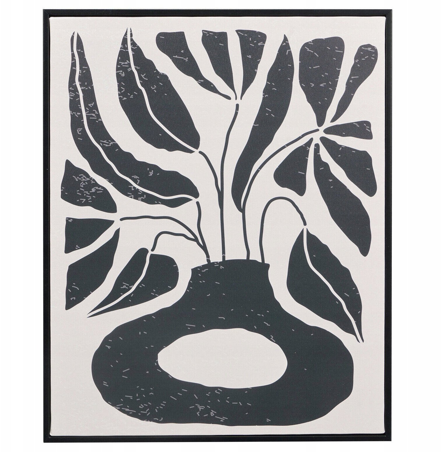Obraz w czarnej ramie z motywem roślinnym EMBER, 40 x 50 cm