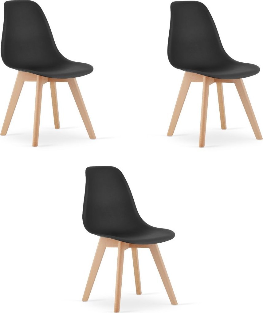 Leobert Krzesło KITO - czarne x 3