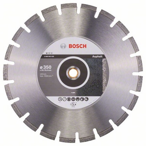 Bosch Tarcza tnąca diamentowa Standard for Asphalt 350 x 25,4mm - 2608602625