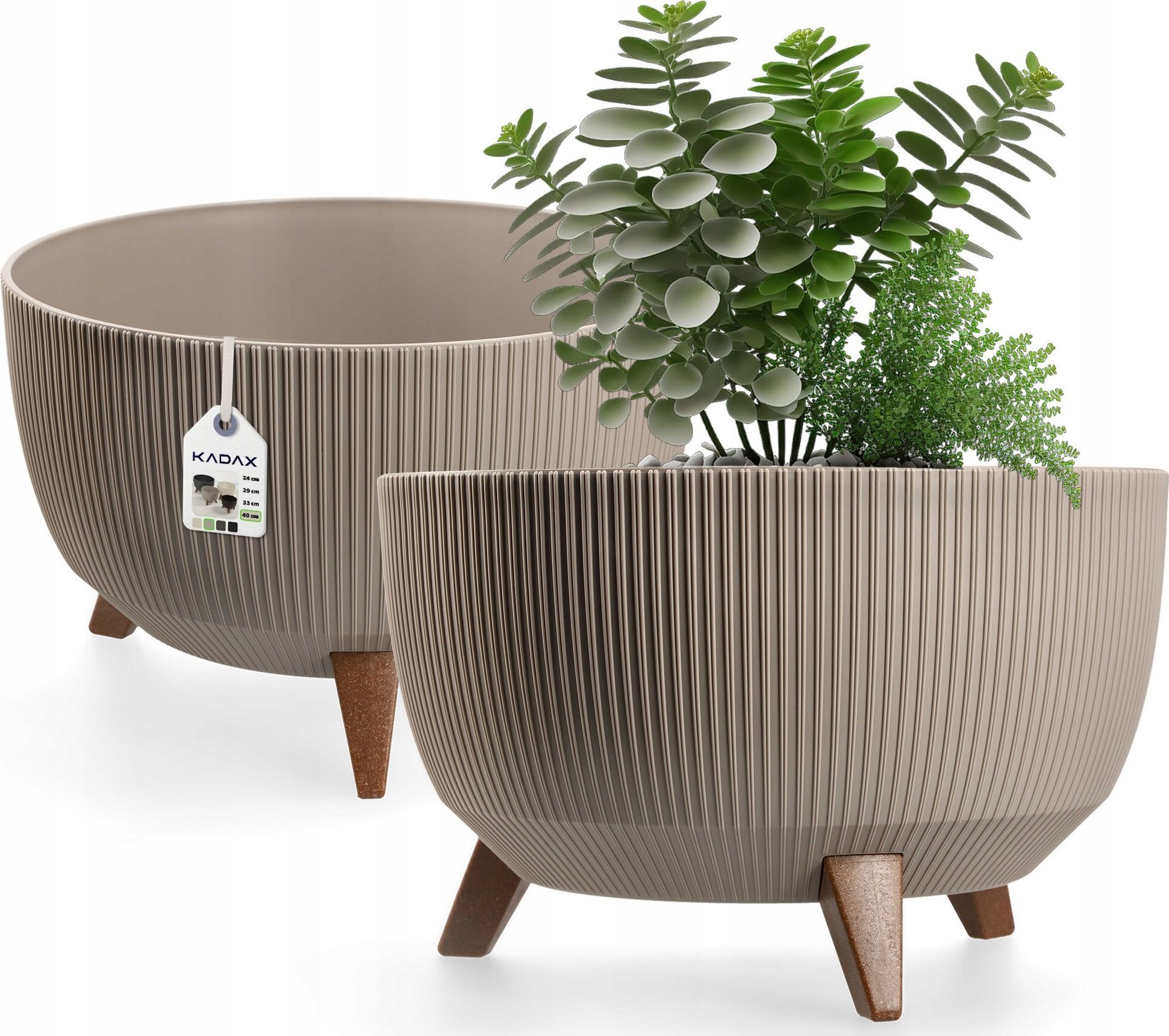 Kadax KADAX Doniczka Donica Wkład Misa Na Nóżkach 40cm