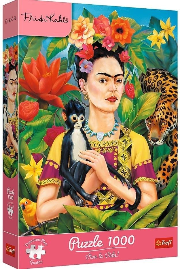 Puzzle 1000 Frida Kahlo: Portret w dżungli TREFL