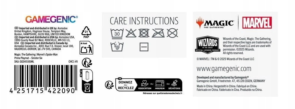 Gamegenic Magic the Gathering - Marvel's Spider-Man - Prime Playmat - Sinister Six