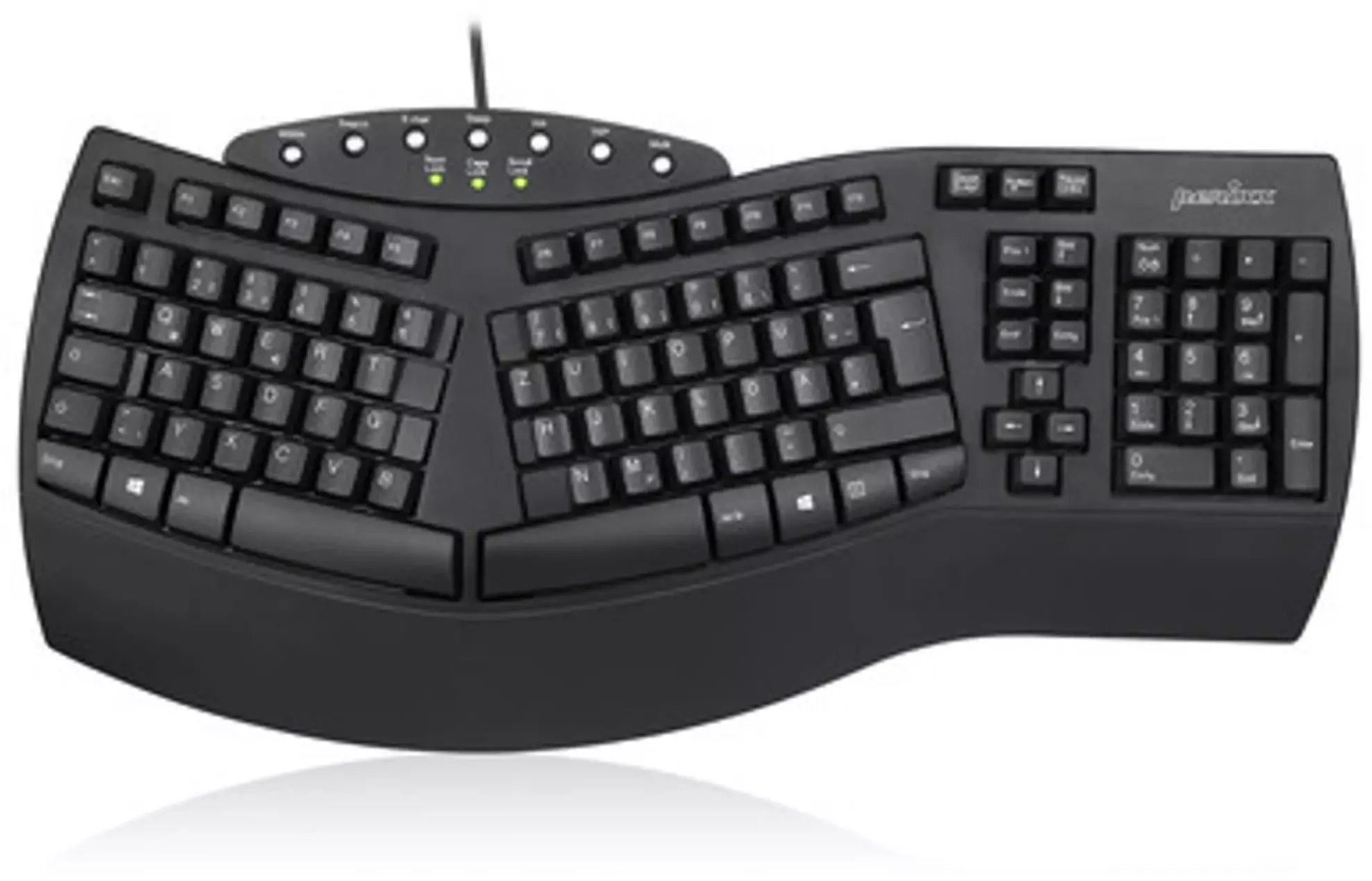 Klawiatura Perixx Perixx PERIBOARD-512 DE, Ergonomic USB Keyboard, black
