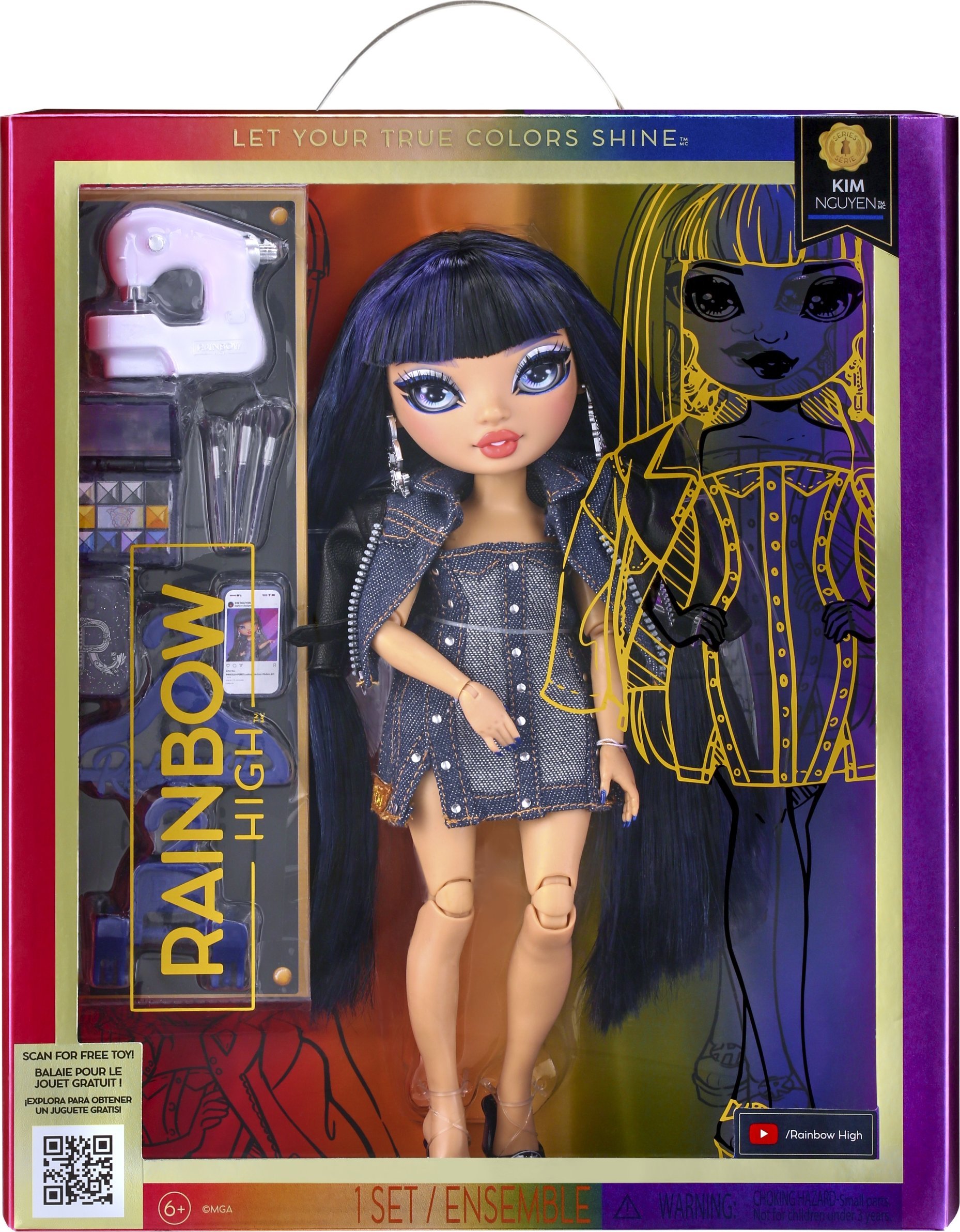 MGA Lalka Rainbow High Fashion - Kim Nguyen (Blue) 583158