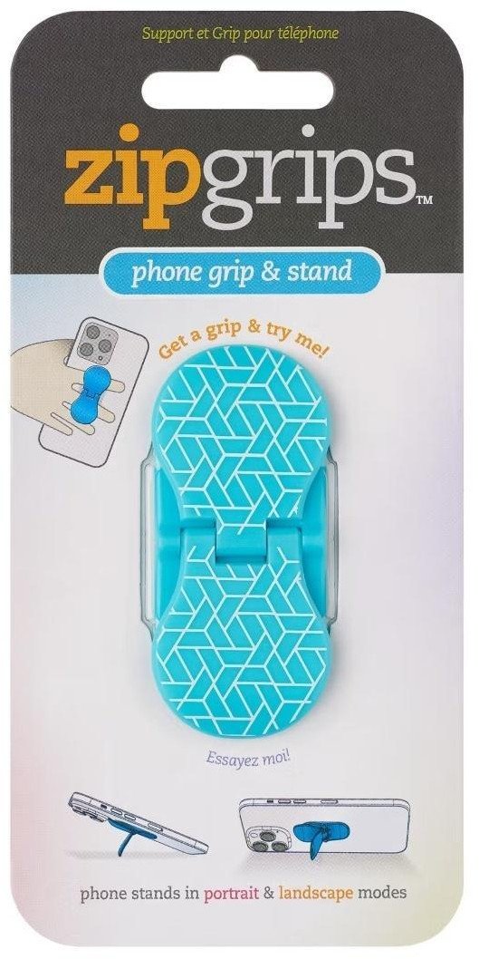 ZipGrip uchwyt na palce do telefonu Wzory geomet.