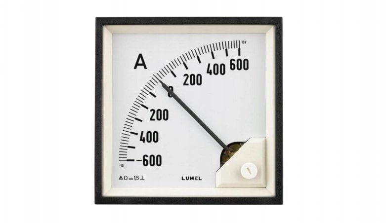 Amperomierz analogowy 96x96 N:IP52 AB55:zakr.pom.4kA/60mV MA19