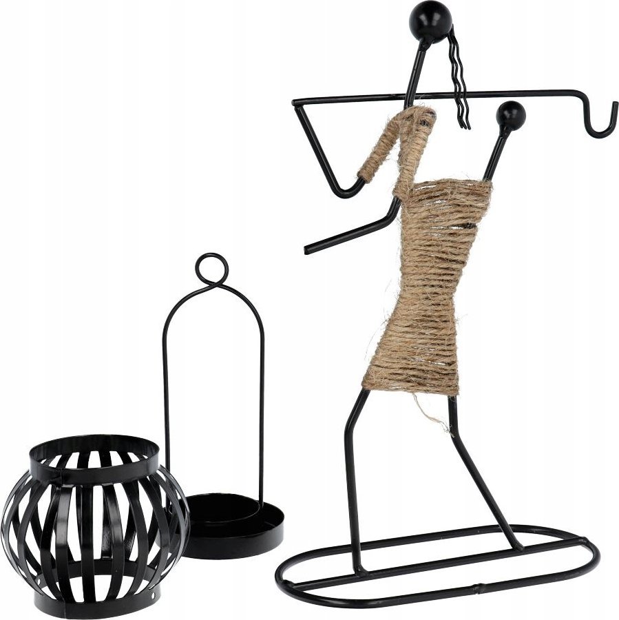 OEM Świecznik dekoracyjny metalowy ART DECO Africa wzór C IALC-1