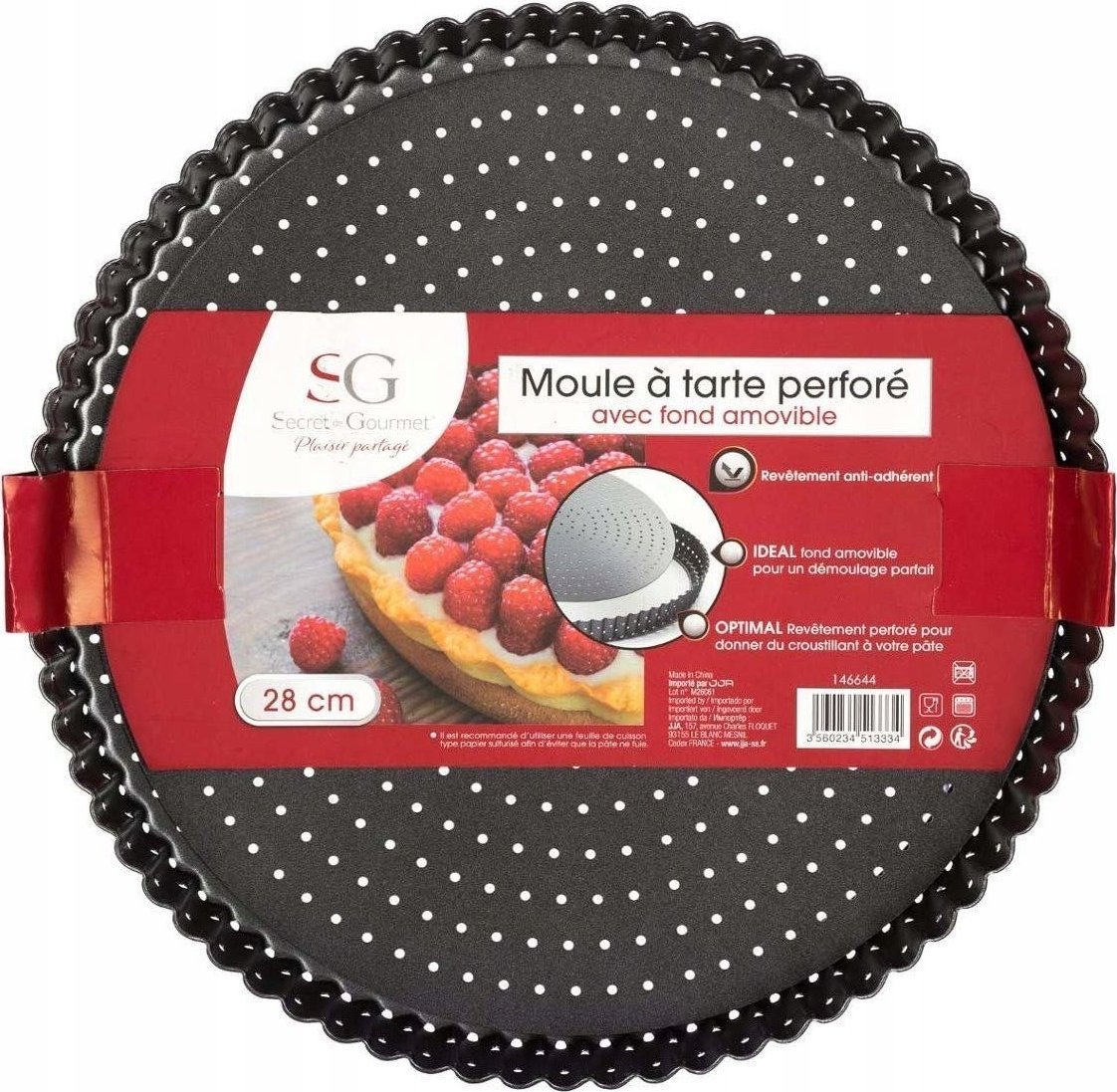 5five Forma do pieczenia tarty, quiche, Ø 28 cm, metalowa